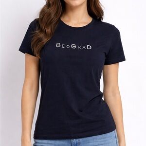 Navy Graphic Women's Short Sleeve Tee